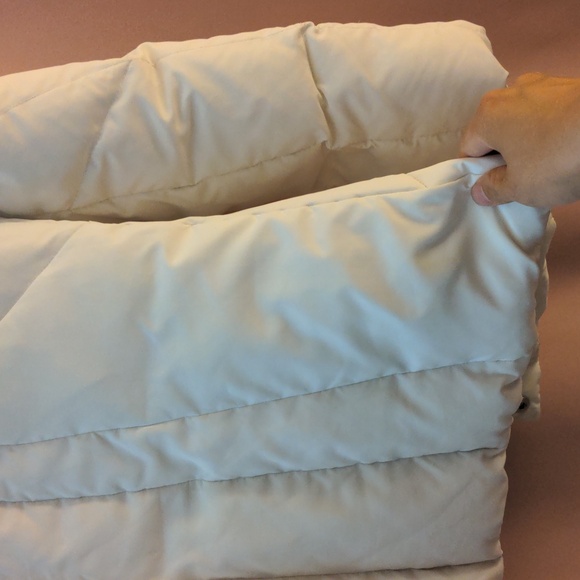 CALVIN KLEIN NWOT White Puffer Coat with Faux Fur Lining in Medium - Picture 12 of 14